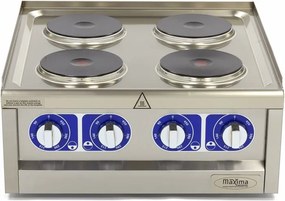 Commercial Grade Cooker - 4 Burners - Double Unit - 60cm Deep - 400V