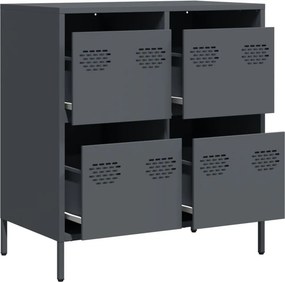 vidaXL Ντουλάπι Ανθρακί 68x39x73,5 εκ. από Χάλυβα Ψυχρής Έλασης