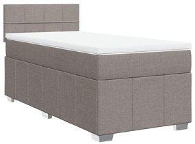 ΚΡΕΒΑΤΙ BOXSPRING ΜΕ ΣΤΡΩΜΑ TAUPE 90X200 ΕΚ. ΥΦΑΣΜΑΤΙΝΟ 3286955