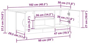 ΈΠΙΠΛΟ ΤΗΛΕΟΡΑΣΗΣ ΑΡΤΙΣΙΑΝΗ ΔΡΥΣ 102X30X37,5 ΕΚ ΕΠΕΞ. ΞΥΛΟ 855817