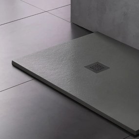 Ντουζιέρα παραλληλόγραμμη - Sirene Slate-Gkri - Mat-120 x 80 εκ.