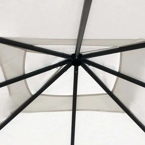 vidaXL Κιόσκι Κρεμ 3 x 3 x 2,6 μ. 160 γρ./μ²