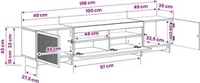 vidaXL 5 Τεμάχια LED Τηλεοπτικού Ντουλαπιού Γυαλιστερό Λευκό