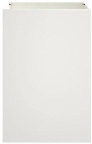 vidaXL Ζαρντινιέρα Λευκή 52x48x75 εκ. από Χάλυβα