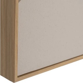 Πίνακας ανάγλυφος mdf μπεζ  60x3,8x60 εκ.