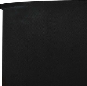 vidaXL Προστατευτικό Αέρα με 9 Πάνελ Μαύρο 1200 x 120 εκ. Υφασμάτινο