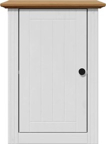 vidaXL Ντουλάπι τοίχου μπάνιου BODO Λευκό και καφέ 44x30x60 cm