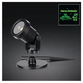 Φωτιστικό Κήπου Προτζέκτορας Laser Μαύρο ΙΡ65 Χριστουγεννιάτικο 27-00910 Panagoulas-27-00910-Μαύρο 27-00910