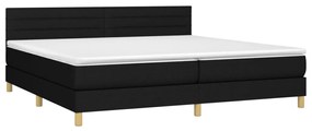 ΚΡΕΒΑΤΙ BOXSPRING ΜΕ ΣΤΡΩΜΑ ΜΑΥΡΟ 200X200 ΕΚ. ΥΦΑΣΜΑΤΙΝΟ 3140723