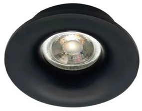 Χωνευτό Σποτ Φωτιστικό Οροφής GU10 Φ83 Αλουμίνιο Moon Viokef 4279601 Μαύρο
