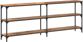 vidaXL Τραπέζι κονσόλας Παλιό Ξύλο 200 x 29 x 75 cm