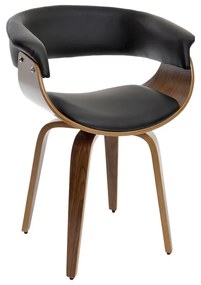 Καρέκλα Τραπεζαρίας DKD Home Decor Καφέ Μαύρο 61 x 46 x 78 cm