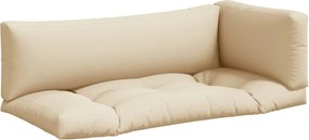 vidaXL Μαξιλάρια Παλέτας 3 τεμ. Μαύρα Υφασμάτινα