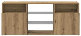 vidaXL Έπιπλο Τηλεόρασης με LED Αρτισιανή Δρυς 120x30x50 εκ Επεξ.Ξύλο