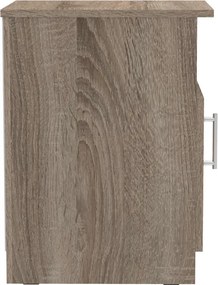 Κομοδίνο Galdi pakoworld σε sonoma truffle απόχρωση 40x45x60εκ
