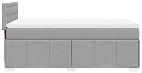 ΚΡΕΒΑΤΙ BOXSPRING ΜΕ ΣΤΡΩΜΑ ΑΝΟΙΧΤΟ ΓΚΡΙ 80X200 ΕΚ. ΥΦΑΣΜΑΤΙΝΟ 3286909