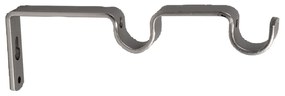 Βάσεις Ανοιχτού Τύπου Διπλές (Σετ 2τμχ) Grace Brushed Chrome 559195