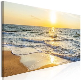 Πίνακας - Calm Waves (1 Part) Narrow Golden 150x50