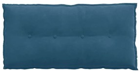 vidaXL Μαξιλάρι Πλάτης Μπλε 100 x 50 cm Υφασμάτινο Κορντουρά