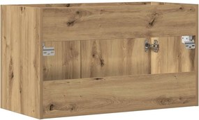 vidaXL Ντουλάπι νιπτήρα μπάνιου Artisan Oak Κατασκευασμένο ξύλο