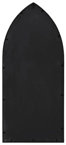 vidaXL Καθρέφτης Κήπου για Εξ. Χώρους Μαύρος 70 x 30 εκ. από Σίδερο