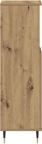 vidaXL Ντουλάπι μπάνιου Δρυς τεχνίτης 30x30x100 cm Κατασκευασμένο ξύλο