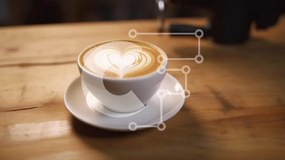 Intra Συλλεκτικό Ξύλινο Παζλ Plywood  4mm - Latte Art σε ένα ζεστό περιβάλλον Σε Ξύλινο Κουτί - Διαστάσεις: 10x10 cm – 25 κομμάτια