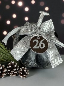 Κολοκύθα Γκρι Ανθρακί βελούδινη μεγάλη - Χρυσό