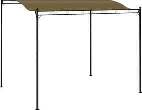 vidaXL Κιόσκι Σκίασης Taupe 3 x 2,4 μ. 180 γρ./μ²
