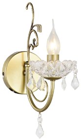 Φωτιστικό Τοίχου Elegant DLA12151W Gold Crystal, Metal