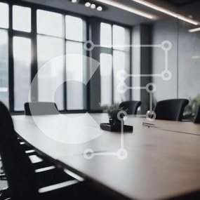 Intra Συλλεκτικό Ξύλινο Παζλ Plywood  4mm - Τραπέζι συνεδριάσεων σε κενό χώρο γραφείου Σε Ξύλινο Κουτί - Διαστάσεις Puzzle: 10x10 cm – 25 κομμάτια