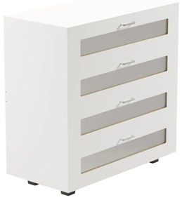 ΣΥΡΤΑΡΙΕΡΑ ΜΕΛΑΜΙΝΗΣ THORGAN HM9880.03 4 ΣΥΡΤΑΡΙΑ-ΛΕΥΚΟ ΧΡΩΜΑ 80Χ40Χ83Υεκ