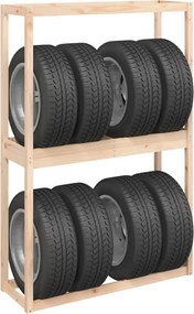vidaXL Ραφιέρα Ελαστικών 120 x 40 x 180 εκ. από Μασίφ Ξύλο Πεύκου