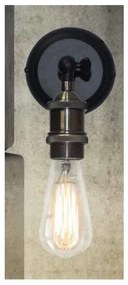 Απλίκα τοίχου MAGNUM αντικέ μπρονζέ μαύρη Homelighting-77-2160-Μπρονζέ 77-2160