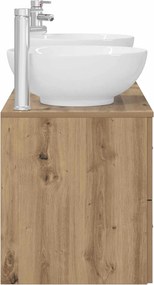 vidaXL Σετ Επίπλων Μπάνιου 3 τμχ. Artisan Δρυς 49,5 x 44,5 x 65 εκ