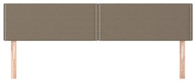 vidaXL Κεφαλάρια Taupe 200x5x78/88 εκ. Ύφασμα