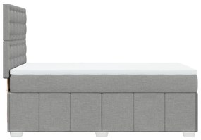 ΚΡΕΒΑΤΙ BOXSPRING ΜΕ ΣΤΡΩΜΑ ΑΝΟΙΧΤΟ ΓΚΡΙ 90X190 ΕΚ. ΥΦΑΣΜΑΤΙΝΟ 3293837