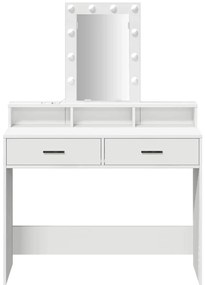 vidaXL Τραπέζι περιποίησης Λευκό 100 x 41 x 140 εκ. Επεξεργασμένο ξύλο