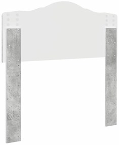 vidaXL Κεφαλάρι Σκυρόδεμα Γκρι 75 cm Επεξεργασμένο ξύλο