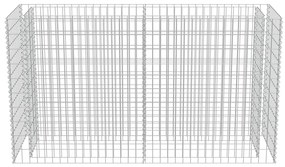 vidaXL Συρματοκιβώτιο-Γλάστρα Υπερυψωμένη 180x50x100 εκ. Γαλβ. Χάλυβας