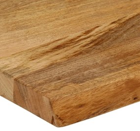 vidaXL Επιφάνεια Τραπεζιού 120x20x2,5 εκ. Live Edge Μασίφ Ξύλο Μάνγκο