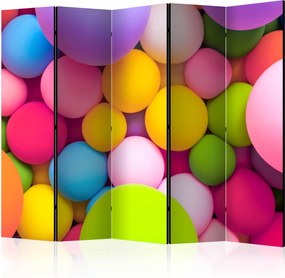 Διαχωριστικό με 5 τμήματα - Colourful Balls II [Room Dividers]