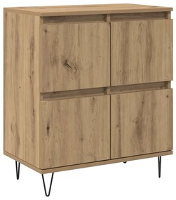 vidaXL Πλαϊνό γραφείο Καφέ 60 x 35 x 70 cm Επεξεργασμένο ξύλο