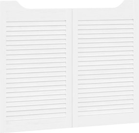 vidaXL Πόρτες Swing Λευκό 80 x 50 cm Μασίφ Ξύλο Πεύκου