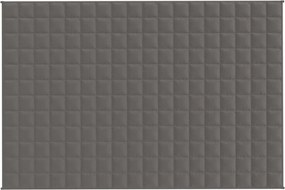 vidaXL Κουβέρτα Βαρύτητας Γκρι 122 x 183 εκ. 5 κ. Υφασμάτινη