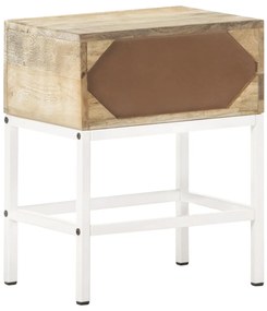 vidaXL Κομοδίνο 40 x 30 x 50 εκ. από Μασίφ Ξύλο Μάνγκο
