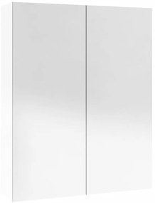 vidaXL Ντουλάπι Μπάνιου με Καθρέφτη 60x15x75 εκ. Λαμπερό Λευκό από MDF