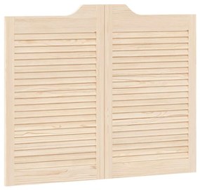 vidaXL Swing Doors Louvred Design 1-Pair 80x100 cm μασίφ ξύλο πεύκο