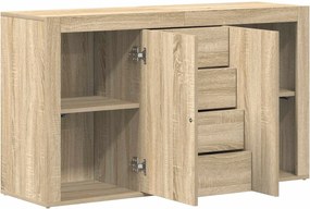 vidaXL Πλαϊνό γραφείο Δρύς Sonoma 120 x 36 x 69 εκ Επεξεργασμένο Ξύλο