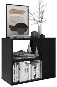 vidaXL Βοηθητικό Ντουλάπι Μαύρο 60 x 30 x 50 εκ. από Επεξ. Ξύλο